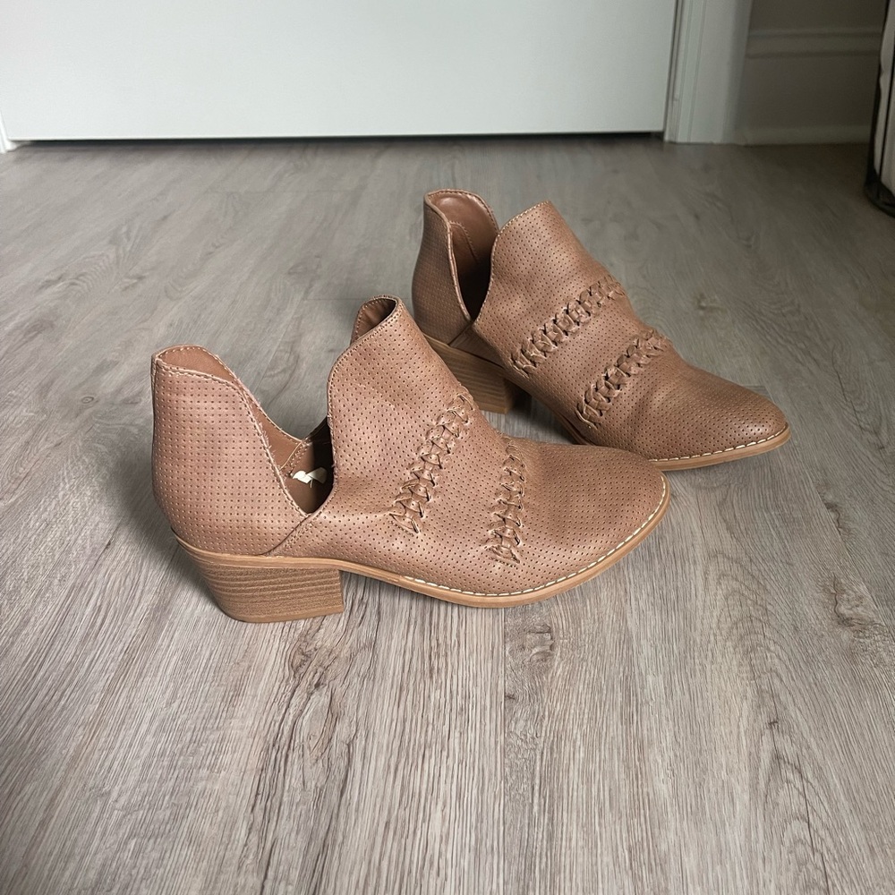 Target camel colored booties